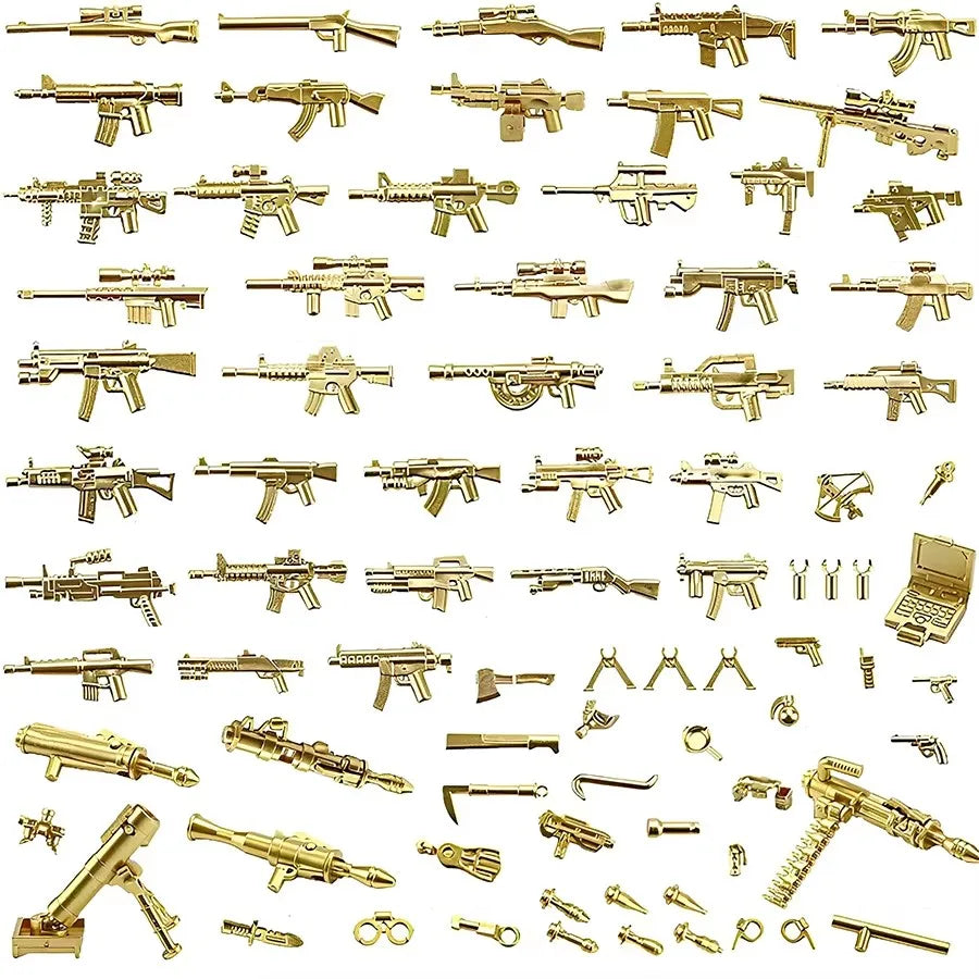 50pcs Firearms for Minifigures
