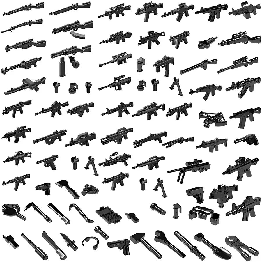 50pcs Firearms for Minifigures